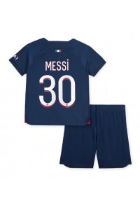 Paris Saint-Germain Lionel Messi #30 Babytruitje Thuis tenue Kind 2023-24 Korte Mouw (+ Korte broeken)